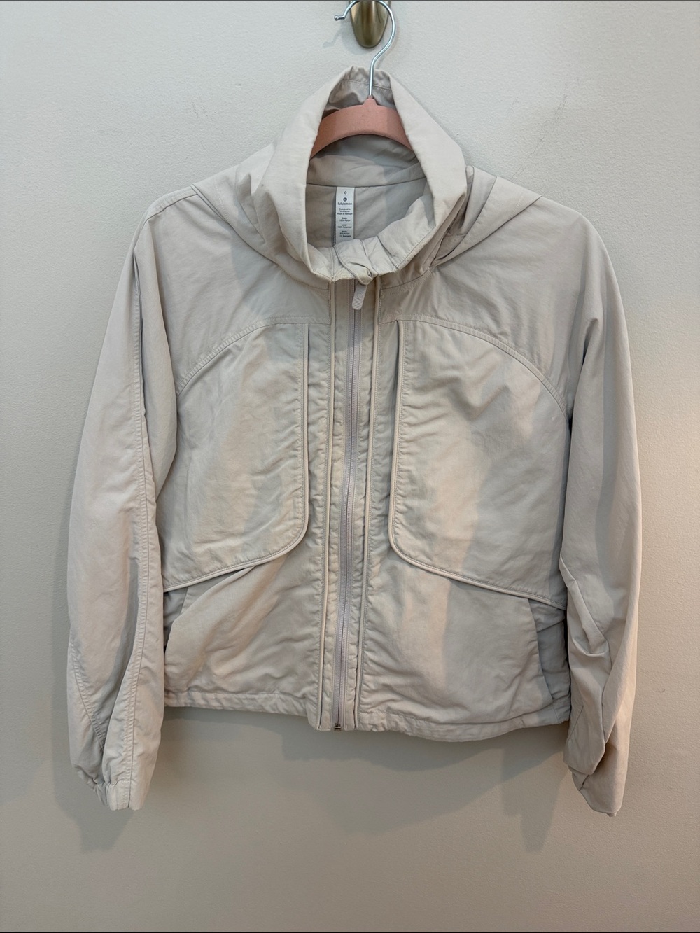 Lululemon Cream Women's Zip Front Jacket